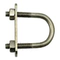 Midwest Fastener Round U-Bolt, 1/4"-20, 1-3/4 in Inside Ht, 1 in Inside Wd/Dia, 18-8 Stainless Steel, 10 PK 52273